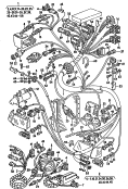 Жгут проводов слева спереди; Жгут проводов; Элемент, соединительный; Блок управления; Жгут проводов лямбда-зонда