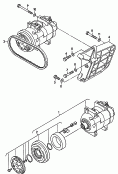 Компрессор климатической уст.; Детали соединительные и крепе-
жные для компрессора