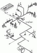 Жгут проводов центрального
замка и противоугонной
системы; см. панель иллюстраций:
