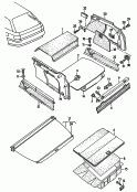 Обшивки багажника; Сетка для багажа; см. панель иллюстраций: