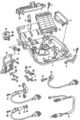 Блок управления двигателя; Лямбда-зонд; Датчик детонационного сгорания; Гнездо для предохранителя