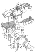 Расходомер воздуха; Клапан управления; Воздушный фильтр