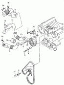 Детали подключения и крепления
для генератора; Pолик обводной; Поликлиновой ремень