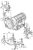 Детали крепления для двигателя
и КП; для 5-ступенчатой АКП