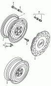 Стальной диск; Колпак колеса; Балансировочный груз