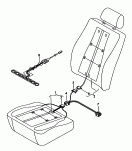 Нагревательный элемент спинки
и подушки сиденья; Вставка распознавания занятос-
ти сиденья