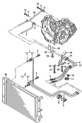 Напорный маслопровод для охла-
ждения масла коробки передач; для 5-ступ. механической КП