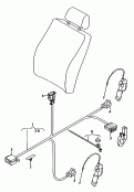 Жгут проводов для регулировки
спинки и поясничного подпора; для а/м с электрической регу-
лировкой сидений