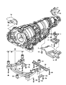 Подрамник; Детали крепления для двигателя
и КП; для 6-ступенчатой АКП