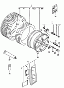 Алюминиевый диск; Колпак колеса; Радиальная шина; для шин с системой аварийного
движения PАХ