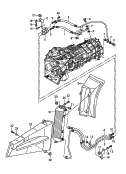 Напорный маслопровод для охла-
ждения масла коробки передач; для 6-ступен. механической КП; Автоматизированная
МКП; Полный привод