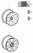 Алюминиевый диск; для запасного колеса