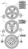 Алюминиевый диск с
шиной (запасное колесо)