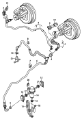 Вакуумные шланги для усилителя
тормозного привода; Эл. вакуумный насос
тормозной системы