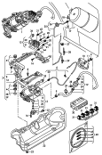 Модуль подачи воздуха; Трубопровод пневмосистемы; Cоединительные детали для
регулировки клиренса