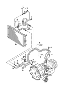Напорный маслопровод для охла-
ждения масла коробки передач; для бесступенчатой
АКП