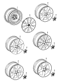 Стальной диск; Алюминиевый диск; Колпак колеса