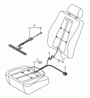 Нагревательный элемент спинки
и подушки сиденья; Вставка распознавания занятос-
ти сиденья