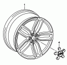 Алюминиевый диск; Колпак колеса