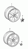 Алюминиевый диск; для зимних шин; Колпак колеса