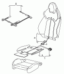 Нагревательный элемент спинки
и подушки сиденья