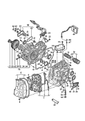 Mechatronik с прогр. обеспеч.; Тяговый электродвигатель; Масляный радиатор КП; Cцепление/муфта; для 6-ступ. КП
DSG