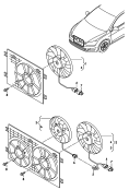 Вентилятор радиатора; для автомобилей с кондицион.