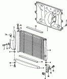 Радиатор охлаждающей жидкости; Рамка вентилятора