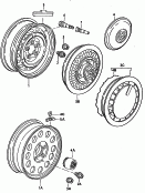 Стальной диск; Алюминиевый диск; Колпак колеса
