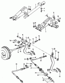 Педальный механизм привода то-
рмозного механизма и сцепления; Педаль акселератора