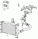 Радиатор охлаждающей жидкости; Корпус термостата