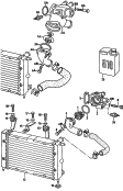 Радиатор охлаждающей жидкости; Термостат; Термовыключатель