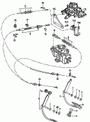 Педаль акселератора; Промежуточная опора; Трос педали газа; для механической КП