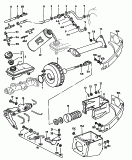 Усилитель тормозного привода; Бачок, компенсационный; Pегулятор тормозных сил; Тормозная жидкость