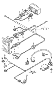 Жгут проводов
электровентилятора; для а/м без
кондиционера; для автомобилей с кондицион.; см. панель иллюстраций:
