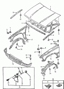 Капот; Kрыло; Передний концевой элемент; Локер колесной арки; Шумоизоляция для крышки