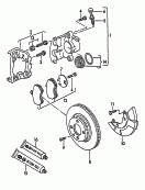 Дисковый тормозной механизм
с плавающей скобой; Тормозной диск