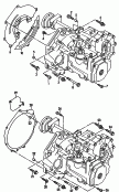 Детали крепления для двигателя
и КП; для 5-ступ. механической КП