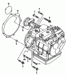 Детали крепления для двигателя
и КП; для 4-ступенчатой АКП