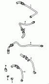 Вакуумные шланги для усилителя
тормозного привода; для системы -ABS-; см. панель иллюстраций: