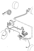 Тормозная трубка; для а/м с антиблокировочной
системой тормозов        -ABS-