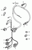 Жгут проводов
электровентилятора; для а/м без
кондиционера