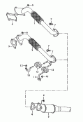 Выпускная труба; Нейтрализатор; Комплект дооборудования
сажевым фильтром; см. панель иллюстраций: