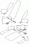 Электродетали для обогрева
подушки и спинки сиденья