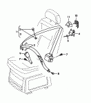 3-точечный ремень безопасности
в пассажирском салоне; для а/м с поворотным сиденьем