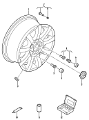 Алюминиевый диск; Колпак колеса; Балансировочный груз
(самоклеящийся)