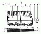 Кожух; (2-ой ряд сидений); для а/м с одноместными
сиденьями