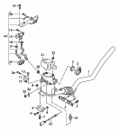 Труба выпуска ОГ с сажевым
фильтром и нейтрализатором; Провод управления
датчика разности давлений