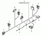 Жгут проводов кондиционера; для а/м с полуавтоматич.
регулировкой
кондиционера