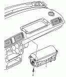 Модуль подушки безопасности; (сторона переднего пассажира)